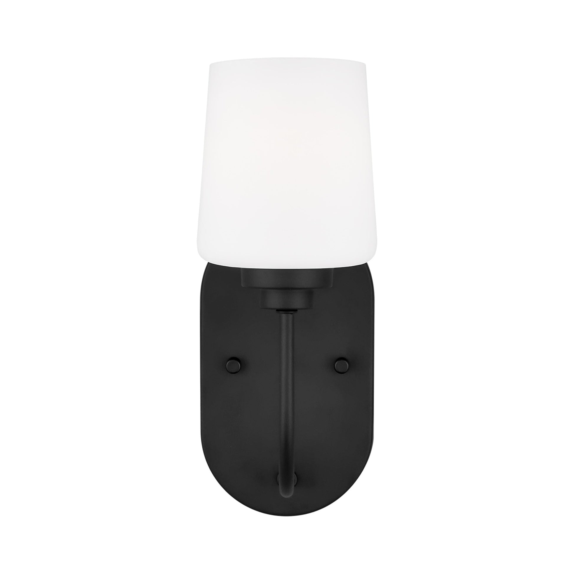 Windom Bath Wall Light in Midnight Black (1-Light).