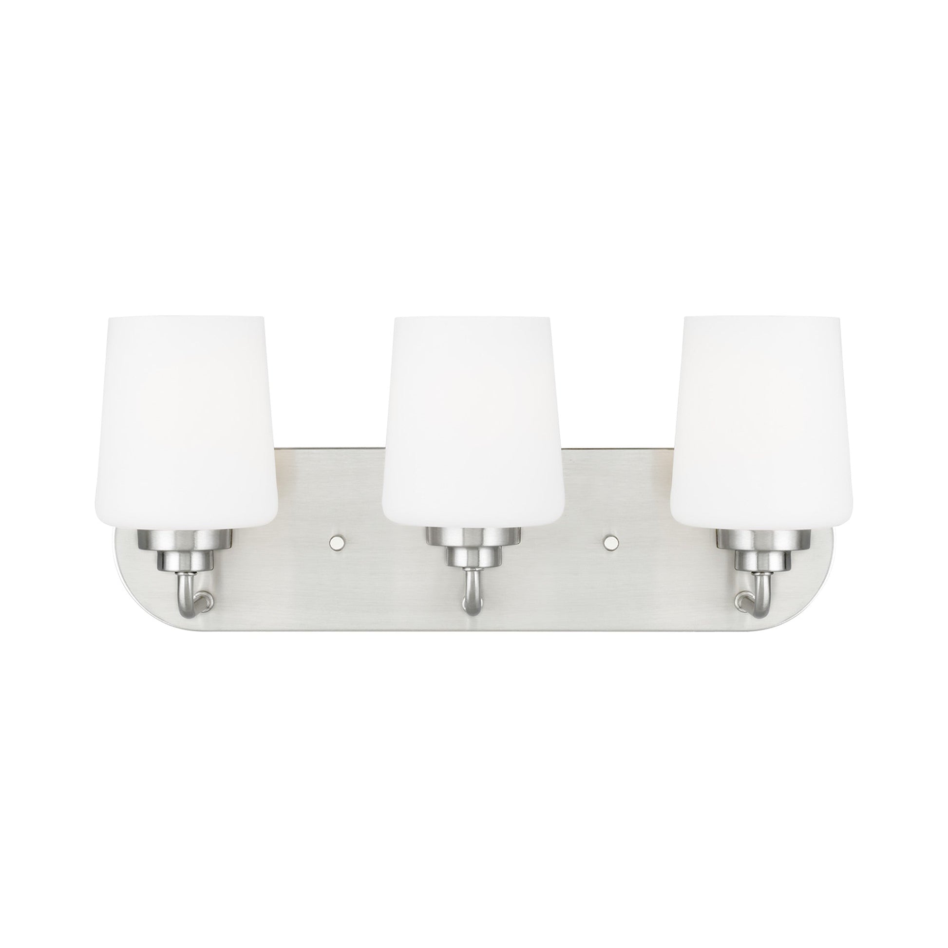 Windom Bath Wall Light in Brushed Nickel (3-Light).