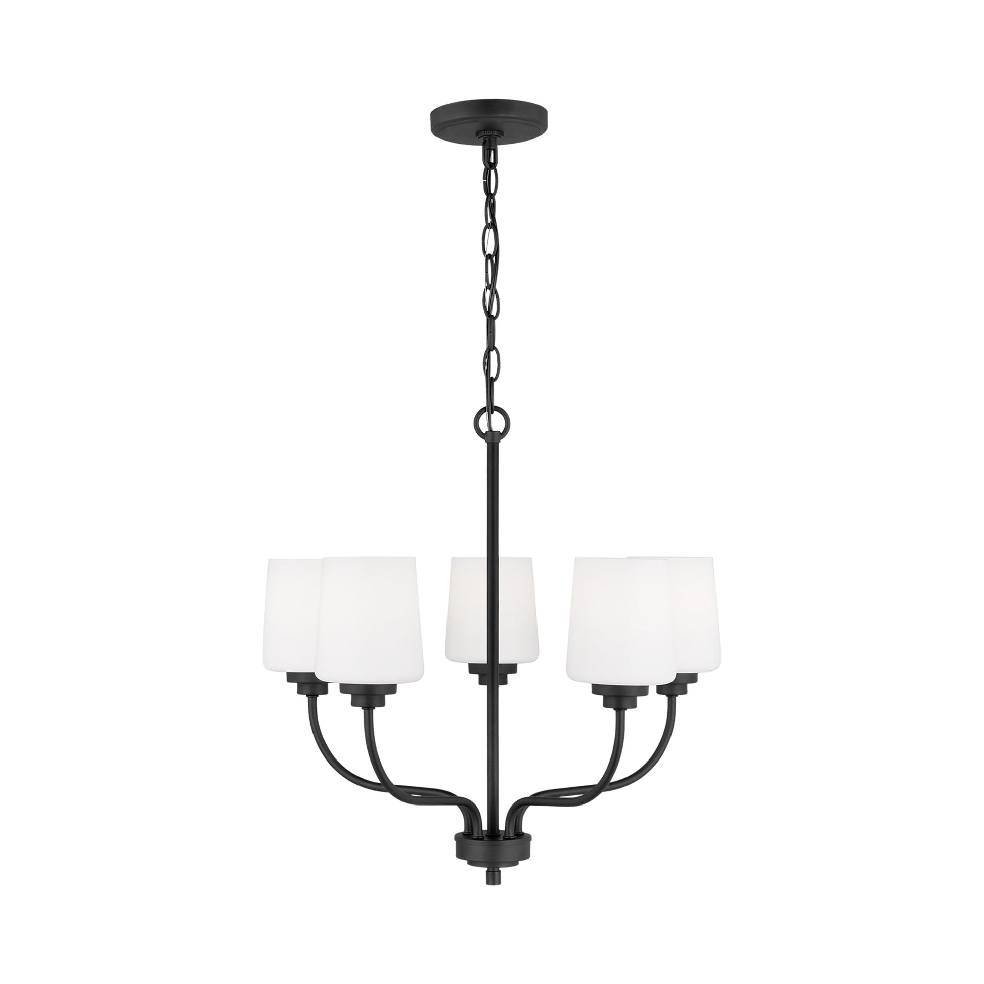 Windom Chandelier in Midnight Black (5-Light).