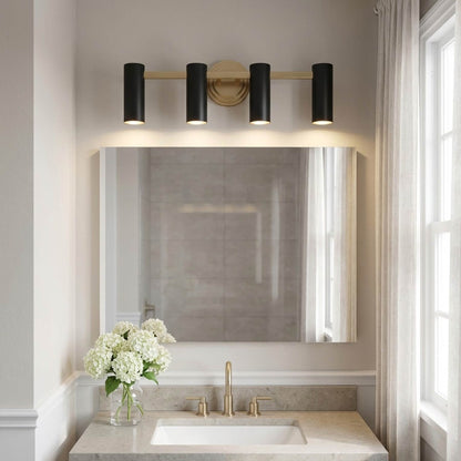 Zentro Bath Vanity Light in bathroom.