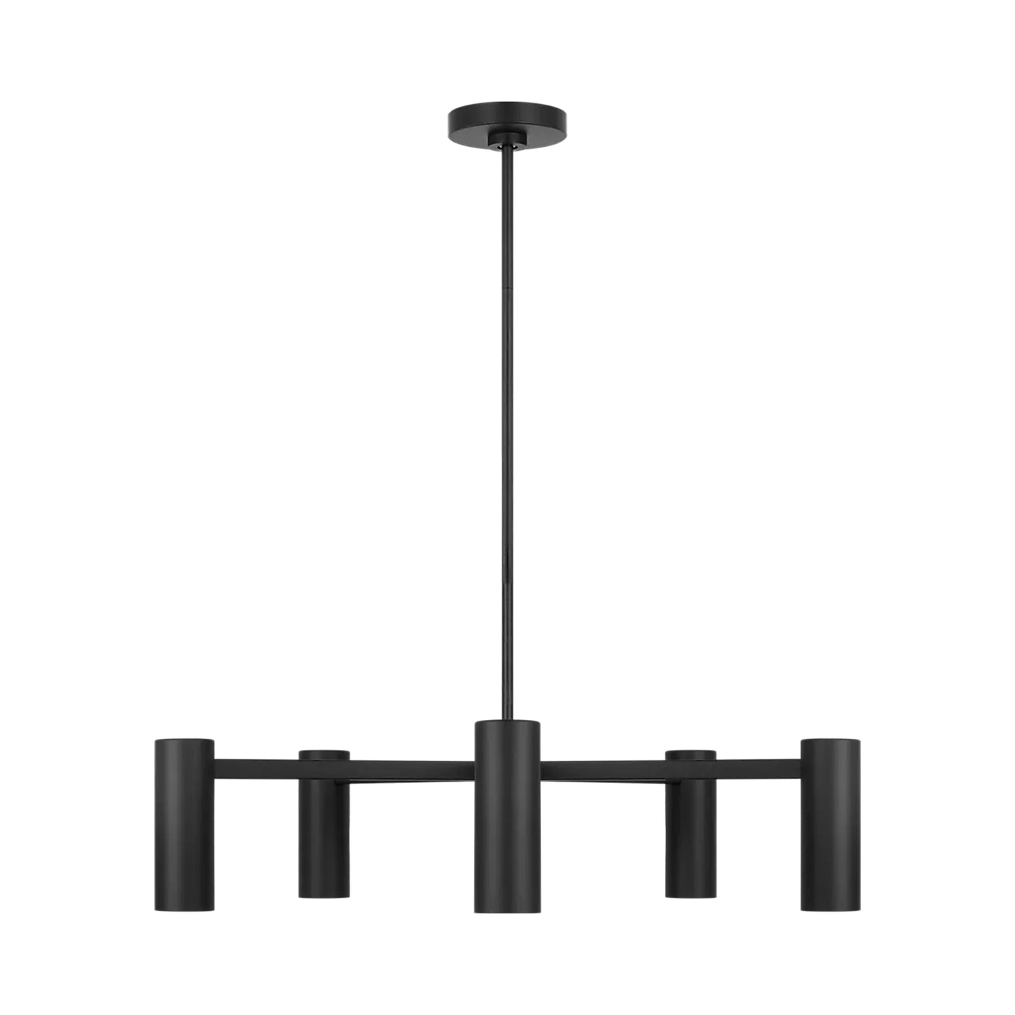 Zentro Chandelier in Midnight Black (5-Light).