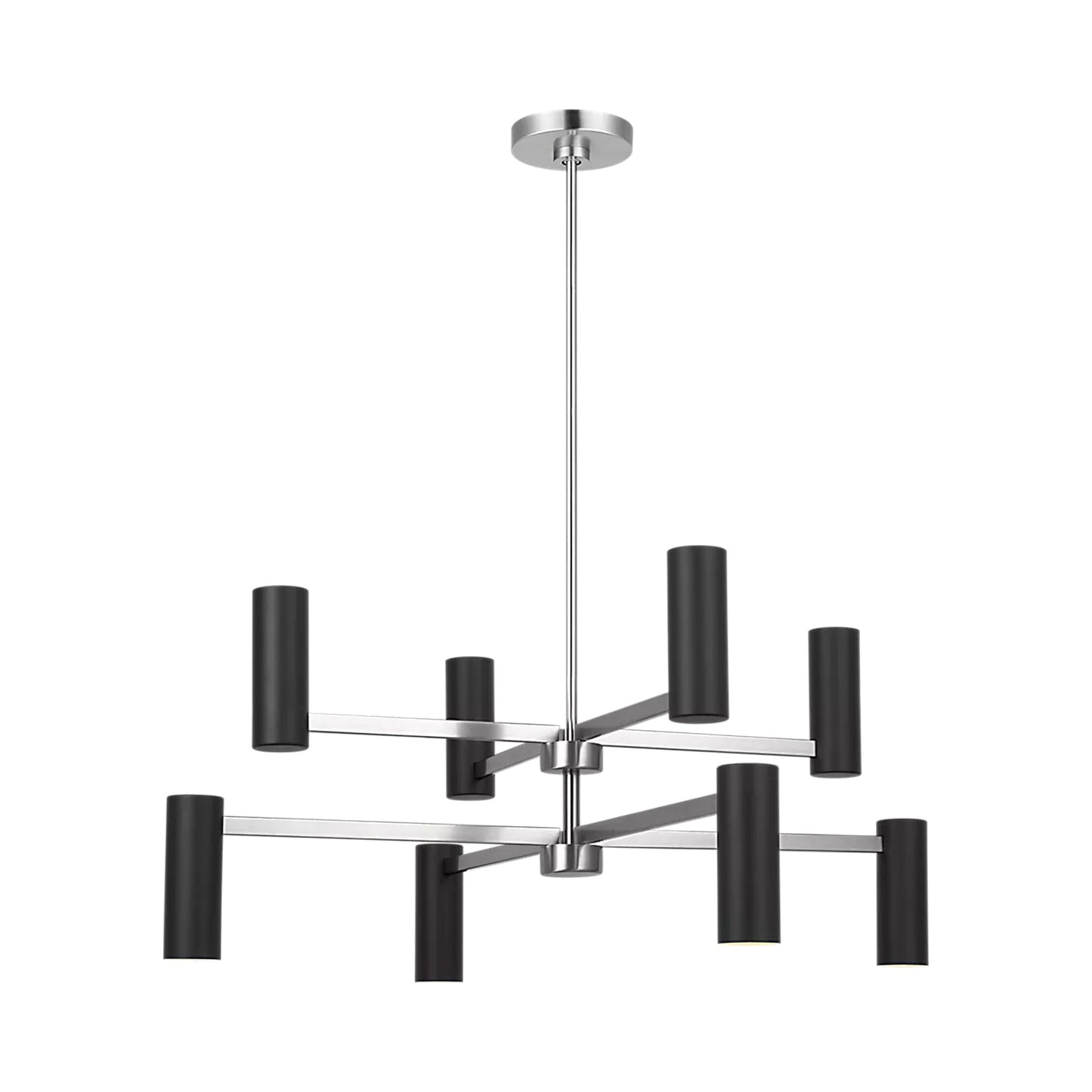 Zentro Chandelier in Brushed Nickel (8-Light).