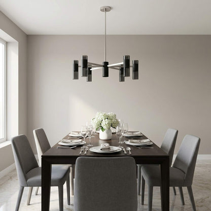 Zentro Chandelier in dining room.