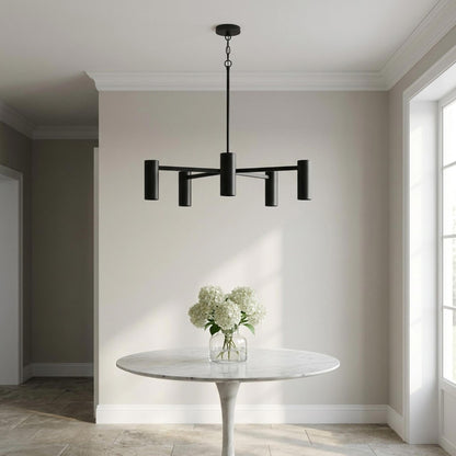 Zentro Chandelier in dining room.