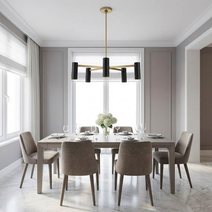Zentro Chandelier in dining room.