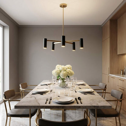 Zentro Chandelier in dining room.