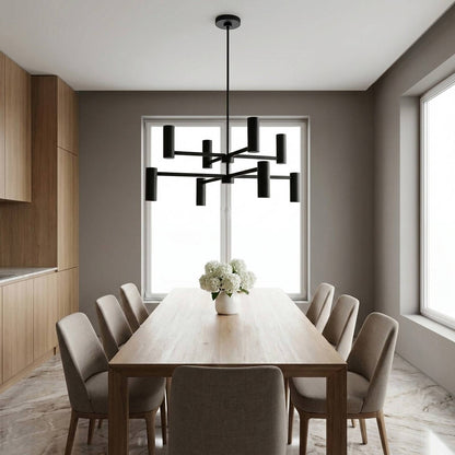 Zentro Chandelier in dining room.
