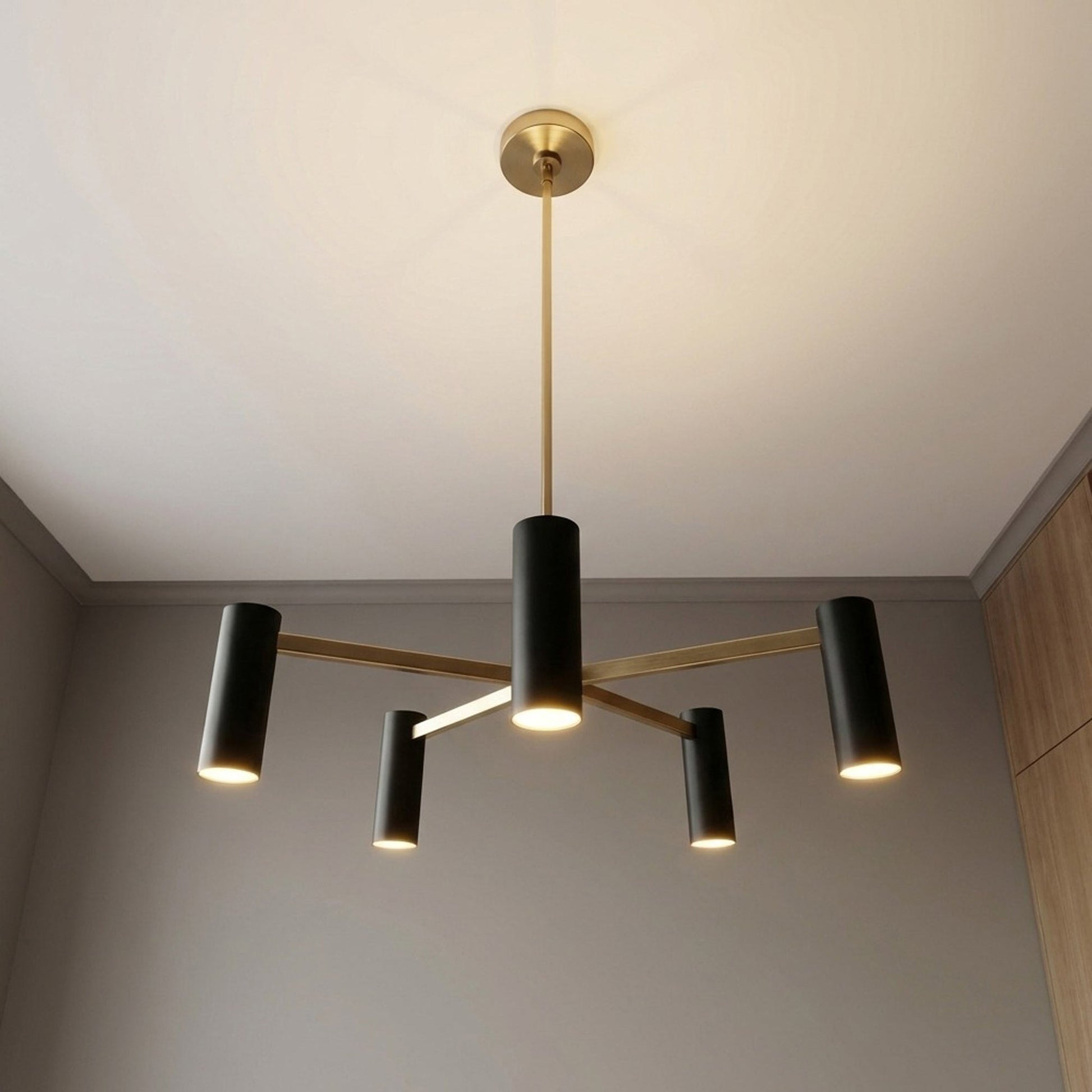 Zentro Chandelier in Detail.