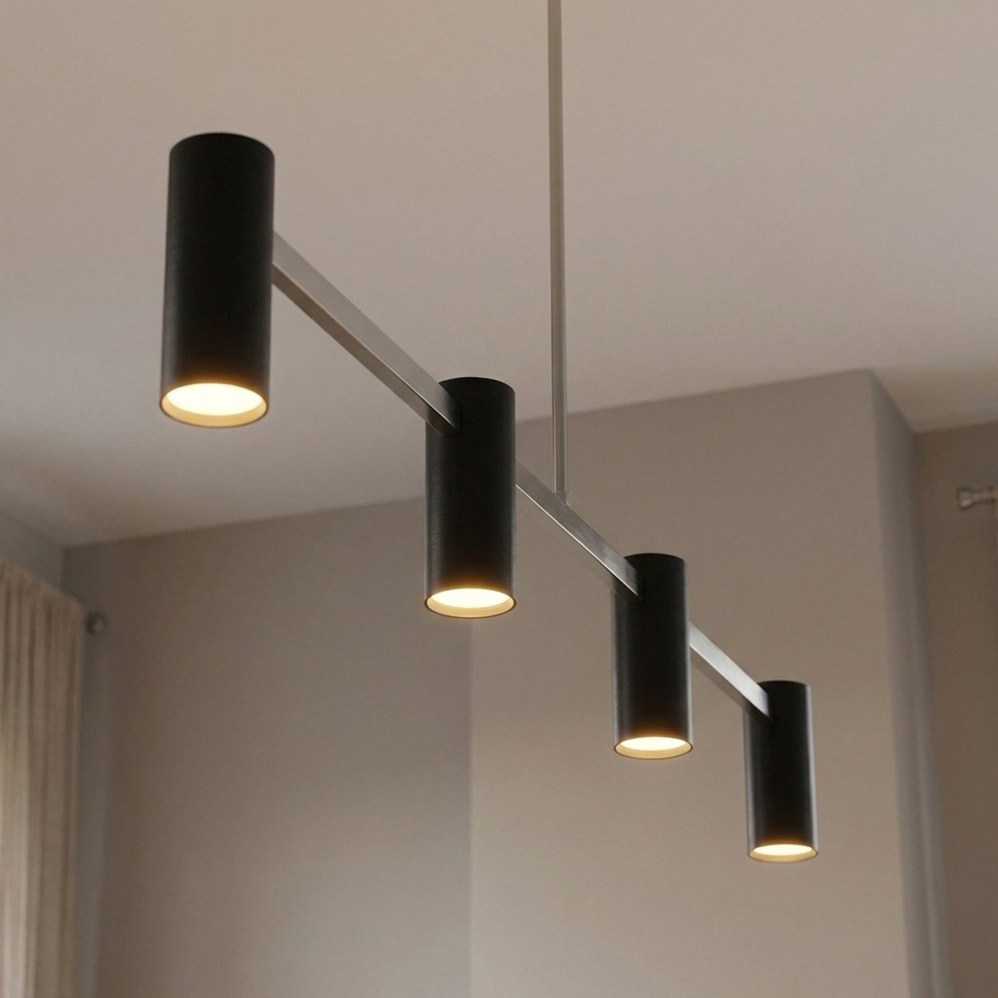 Zentro Linear Chandelier in Detail.
