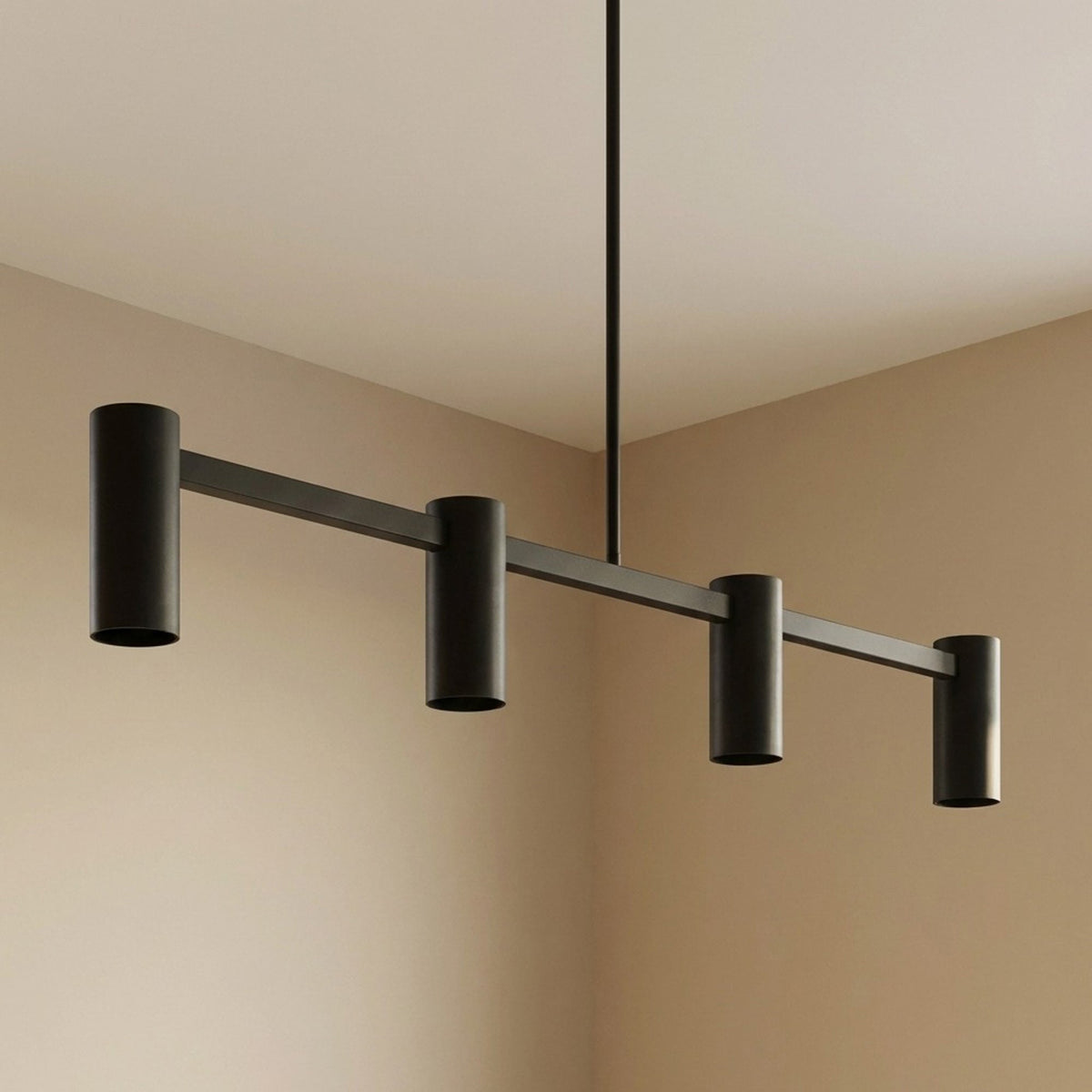 Zentro Linear Chandelier in Detail.