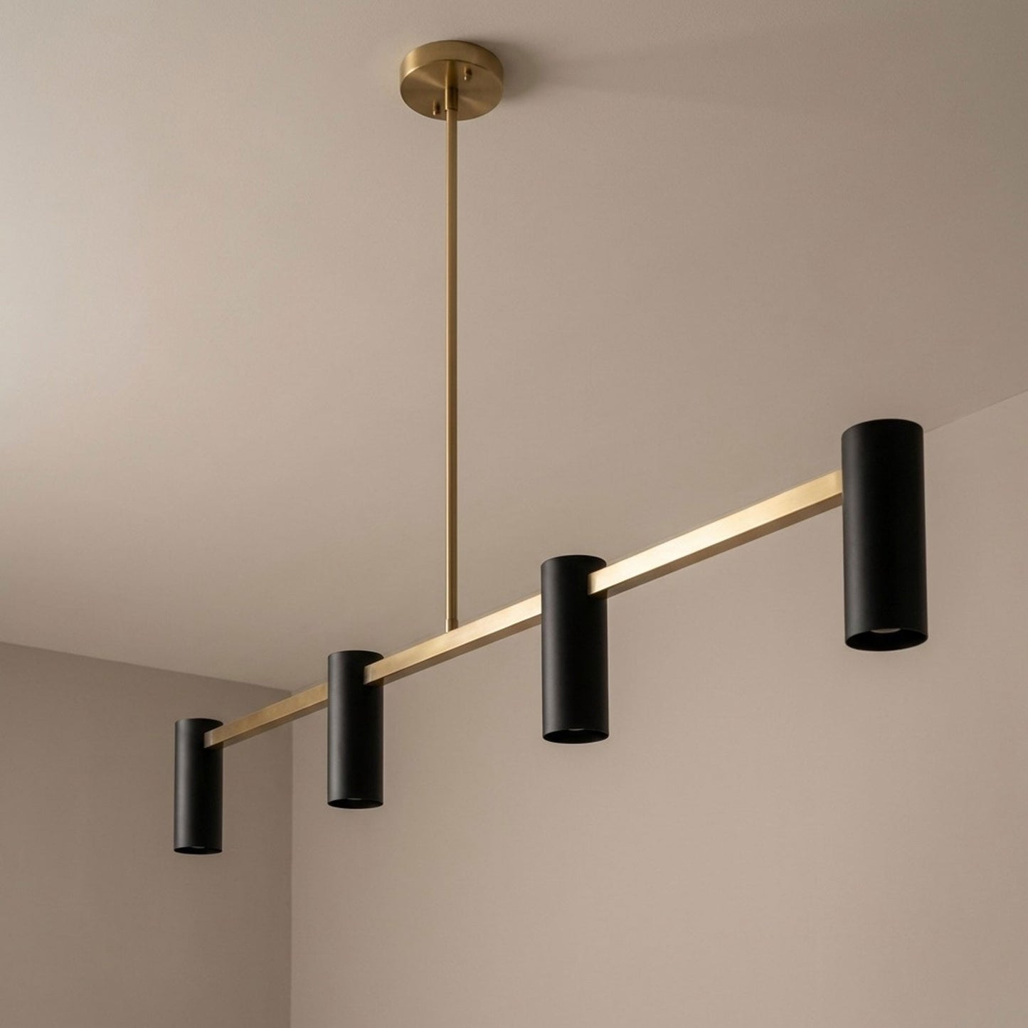 Zentro Linear Chandelier in Detail.