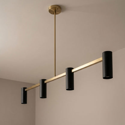 Zentro Linear Chandelier in Detail.