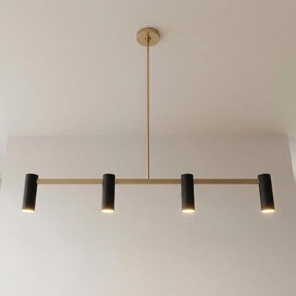 Zentro Linear Chandelier in Detail.