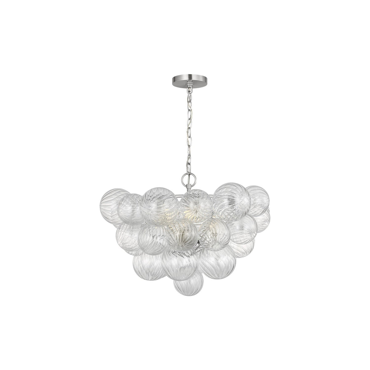 Zia Chandelier in Brushed Nickel (22.83-Inch).