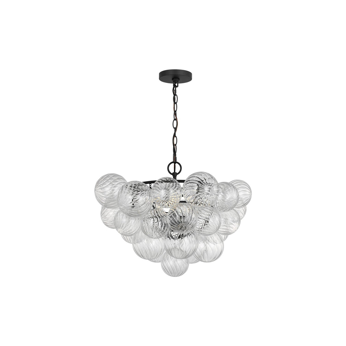 Zia Chandelier in Midnight Black (22.83-Inch).