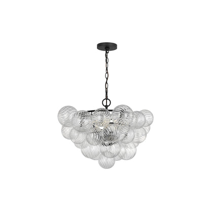 Zia Chandelier in Midnight Black (22.83-Inch).