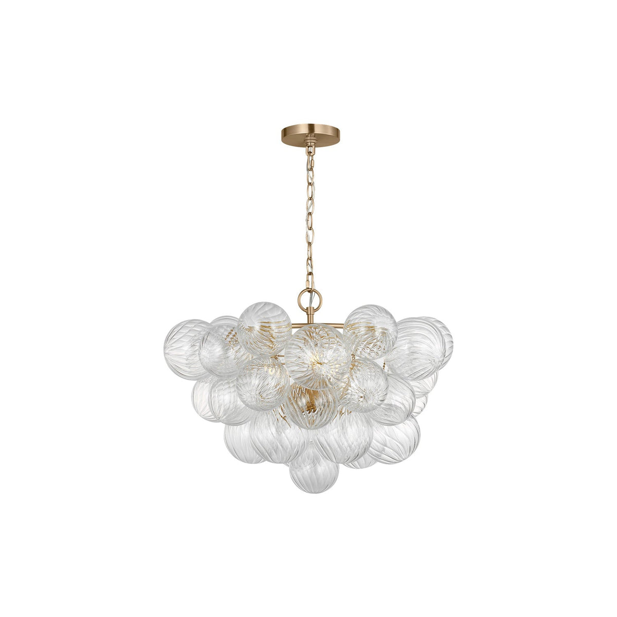 Zia Chandelier in Satin Brass (22.83-Inch).