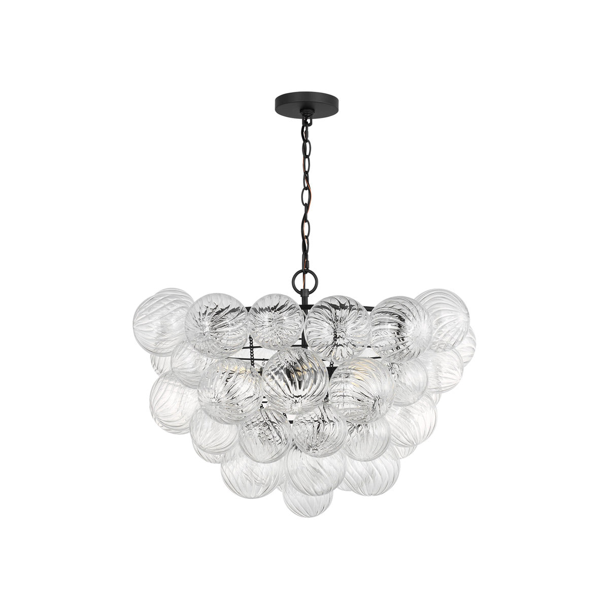 Zia Chandelier in Midnight Black (27.55-Inch).