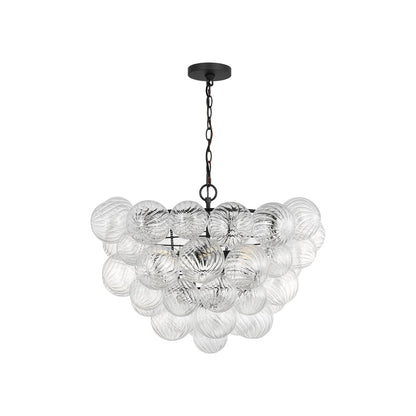Zia Chandelier in Midnight Black (27.55-Inch).