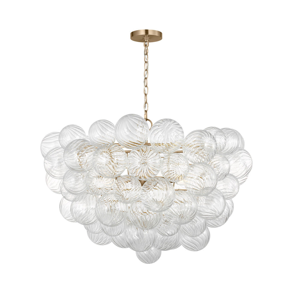 Zia Chandelier in Satin Brass (32.28-Inch).