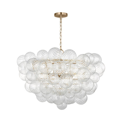 Zia Chandelier in Satin Brass (32.28-Inch).