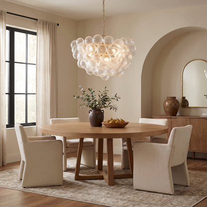 Zia Chandelier in living room.