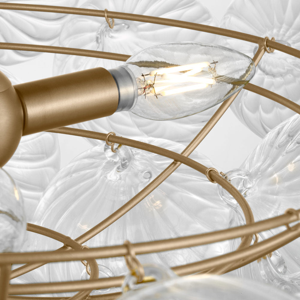 Zia Flush Mount Ceiling Light in Detail.