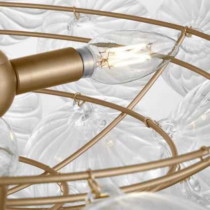 Zia Flush Mount Ceiling Light in Detail.