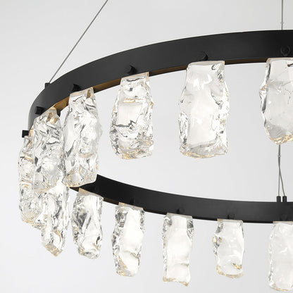 Arctic Glacier LED Chandelier in Detail.