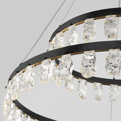 Arctic Glacier LED Chandelier in Detail.