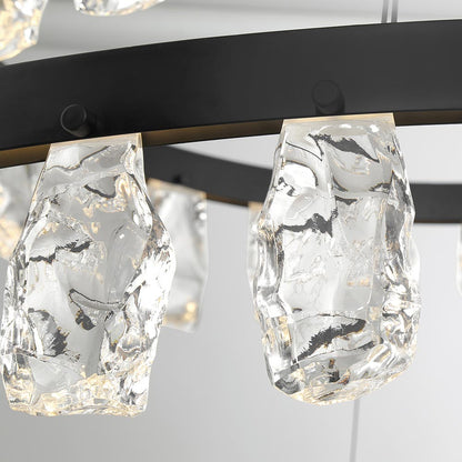 Arctic Glacier LED Chandelier in Detail.