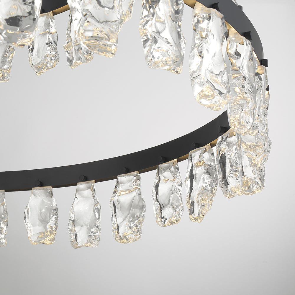 Arctic Glacier LED Chandelier in Detail.