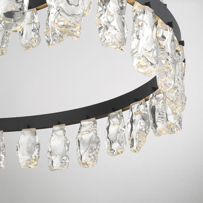Arctic Glacier LED Chandelier in Detail.