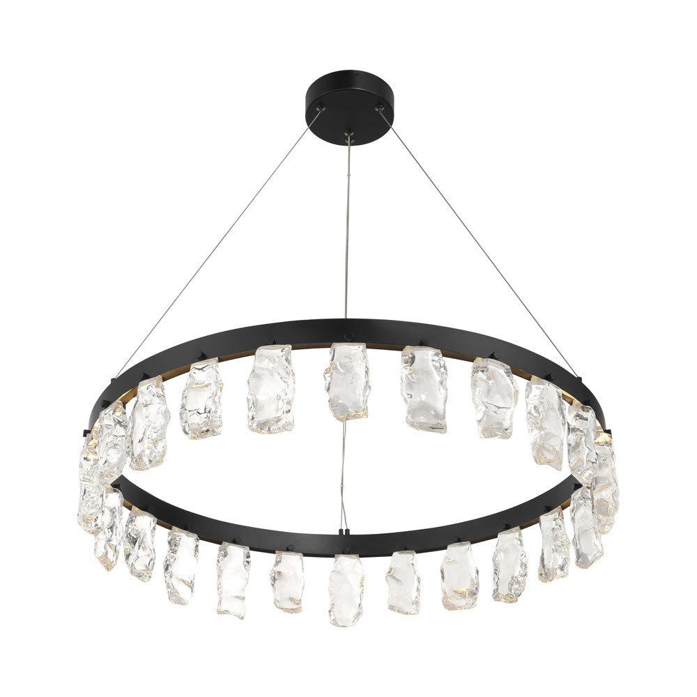 Arctic Glacier LED Chandelier in Detail.