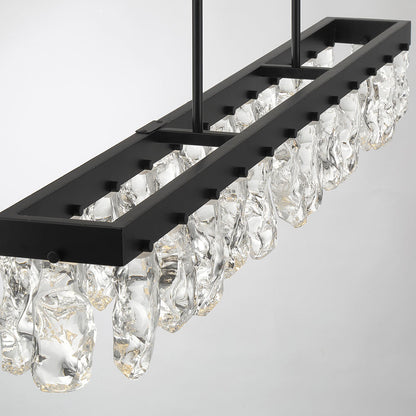 Arctic Glacier Linear LED Pendant Light in Detail.