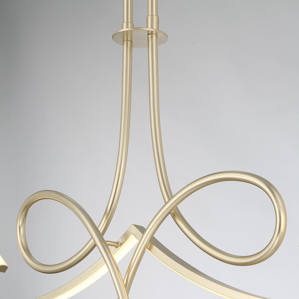 Astor By Robin Baron LED Linear Chandelier in Detail.