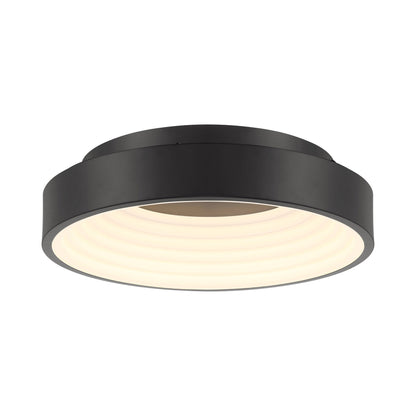 Conc LED Flush Mount Ceiling Light in Coal (15-Inch).