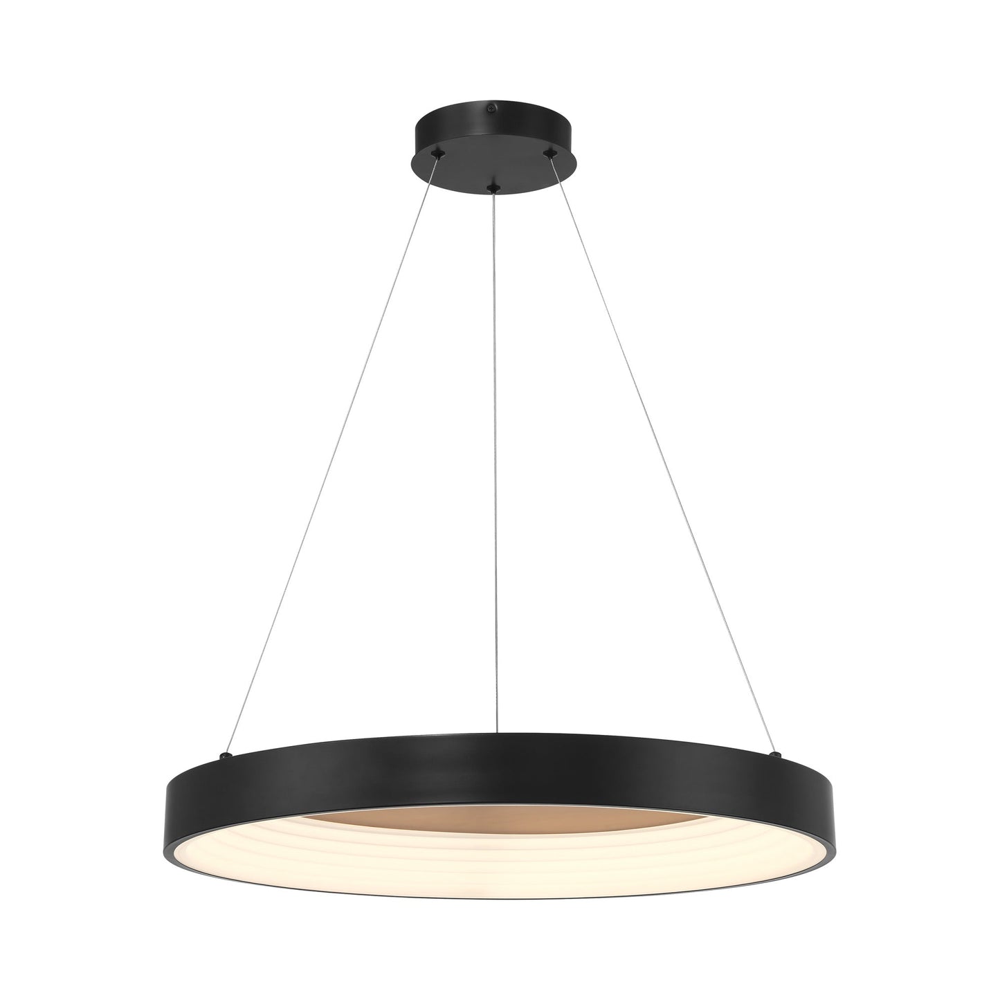 Conc LED Pendant Light in Coal.