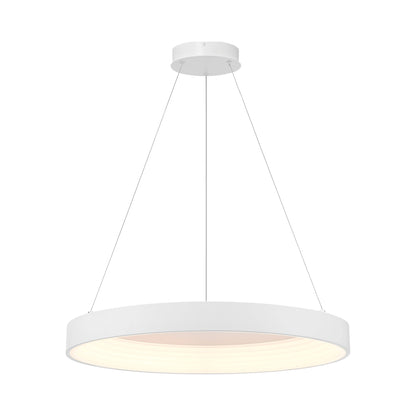 Conc LED Pendant Light in Matte White.