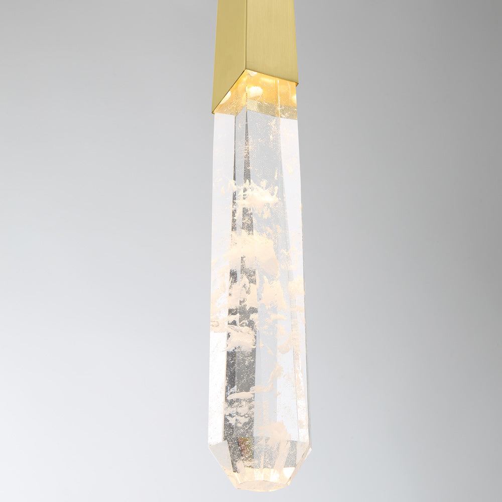 Drifting Droplets Single LED Pendant Light in Detail.