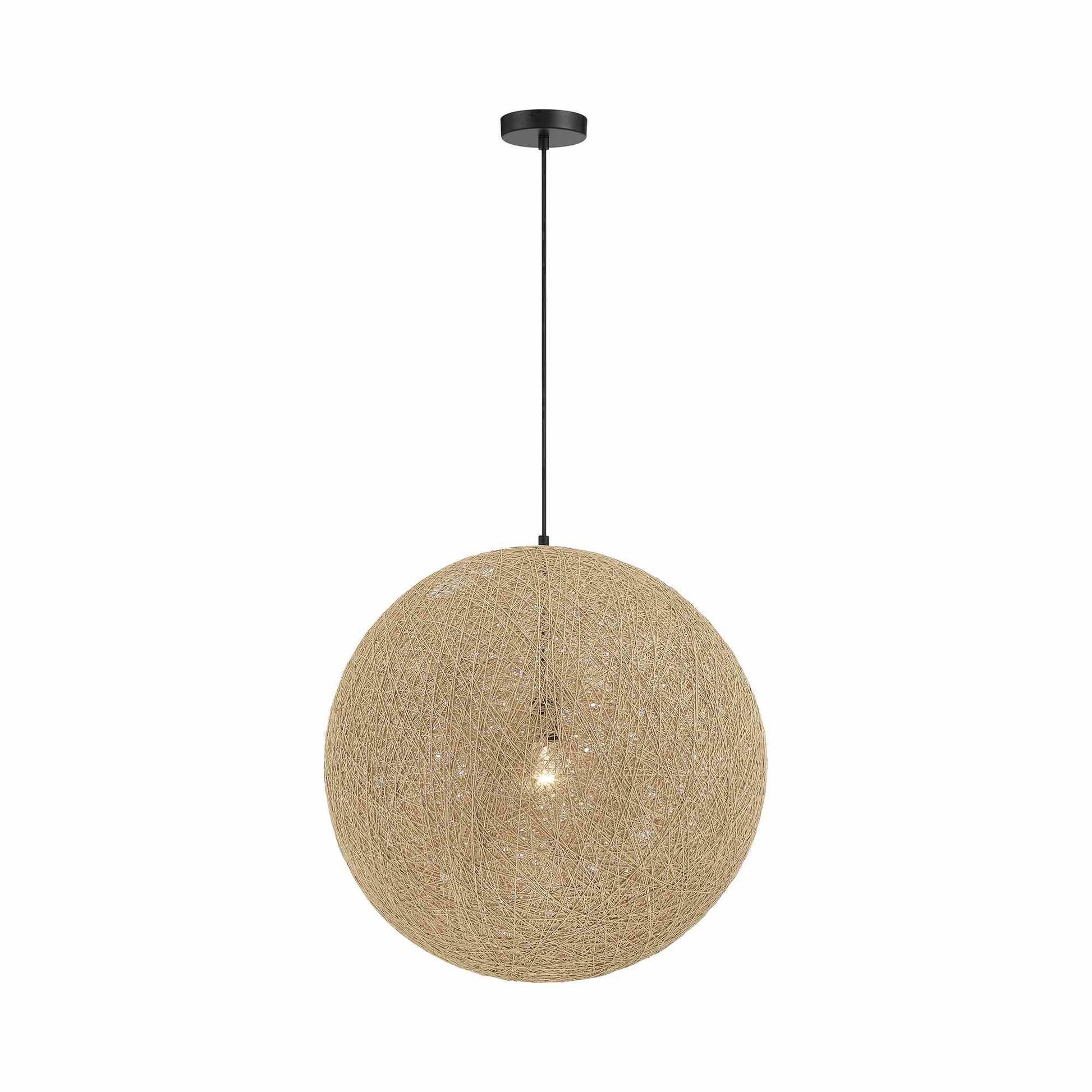 Entwined Pendant Light in Coal (24-Inch).