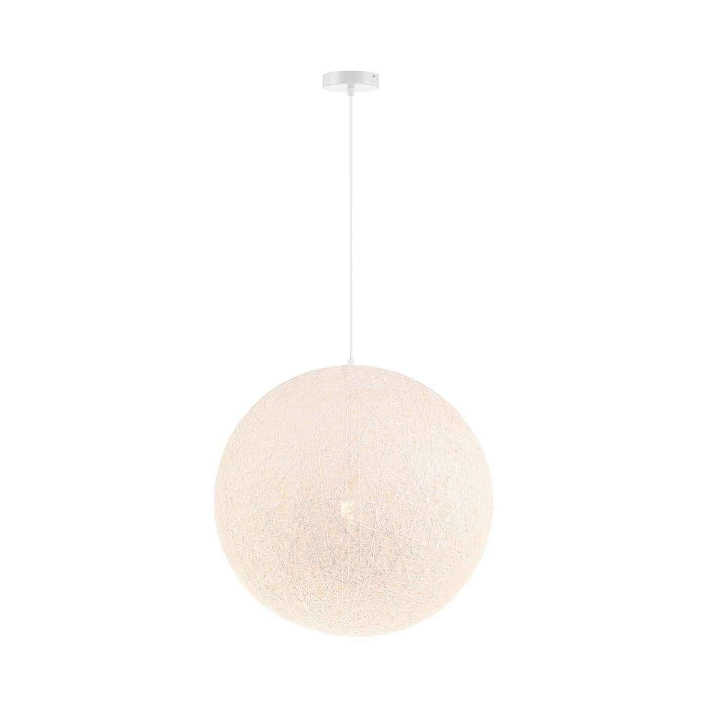 Entwined Pendant Light in Matte White (24-Inch).