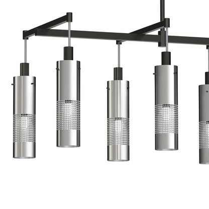 Grid 3 Linear Pendant Light in Detail.