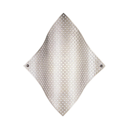 Grid Wall Light in Brushed Nickel.