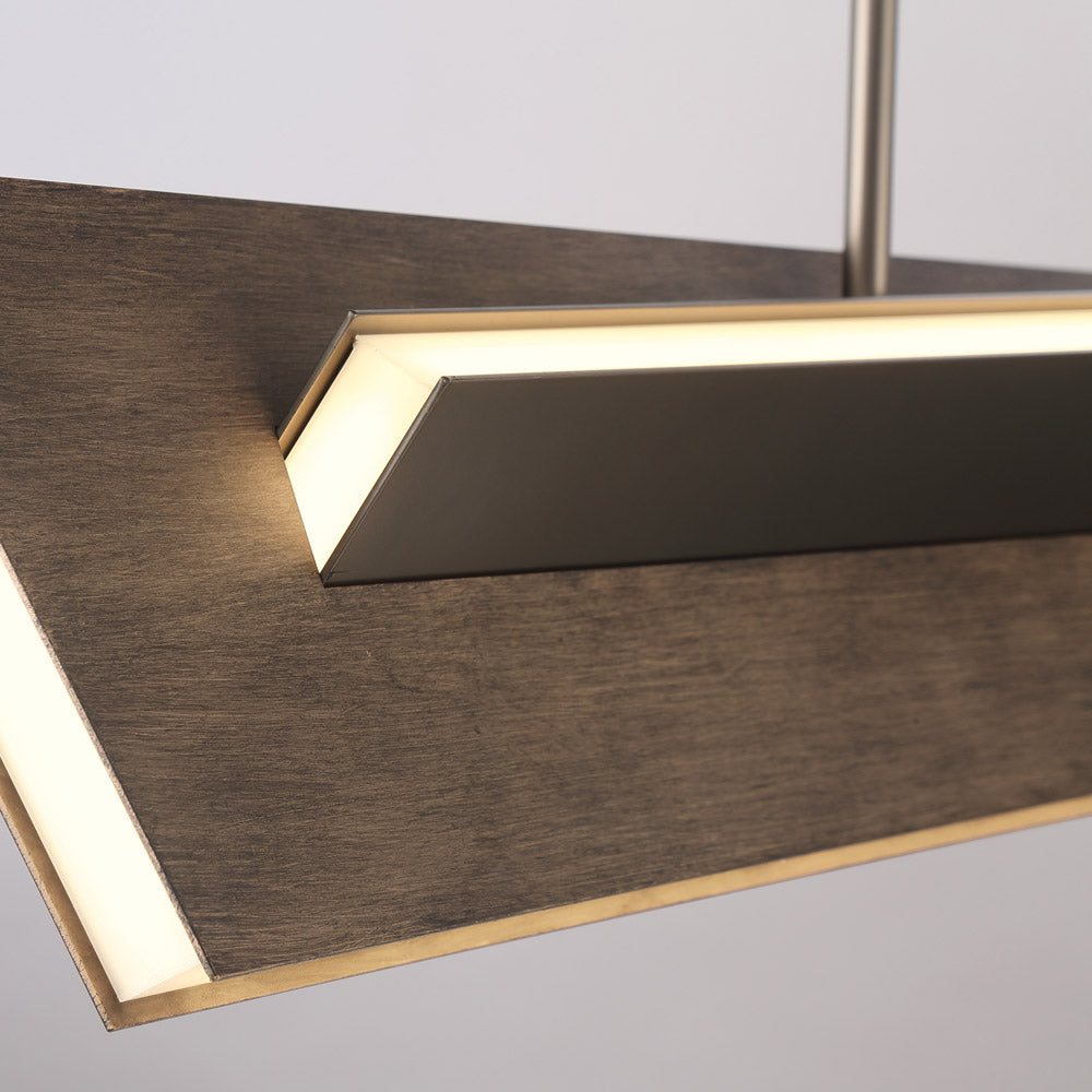 Intersezioni Linear LED Pendant Light in Detail.