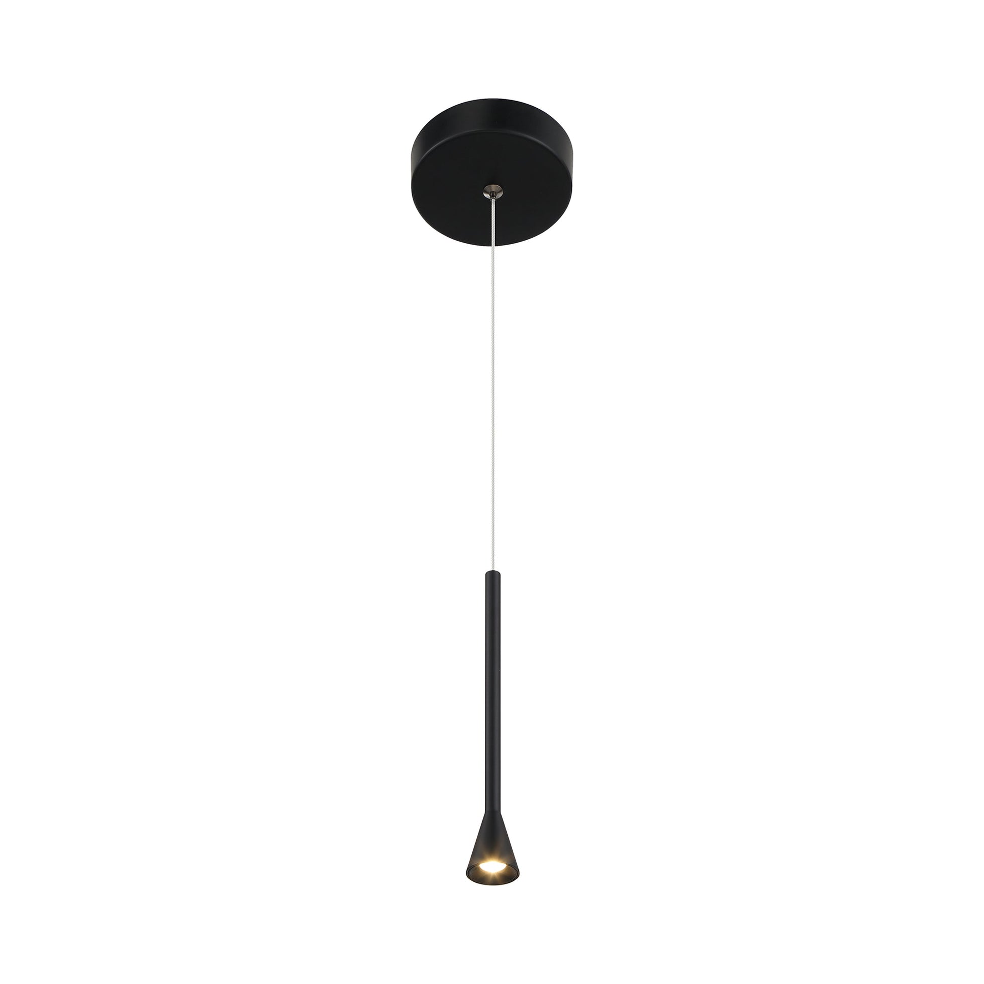 Piccolo LED Pendant Light in Coal Black.
