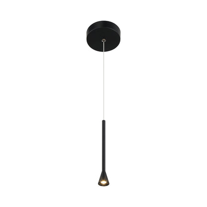 Piccolo LED Pendant Light in Coal Black.