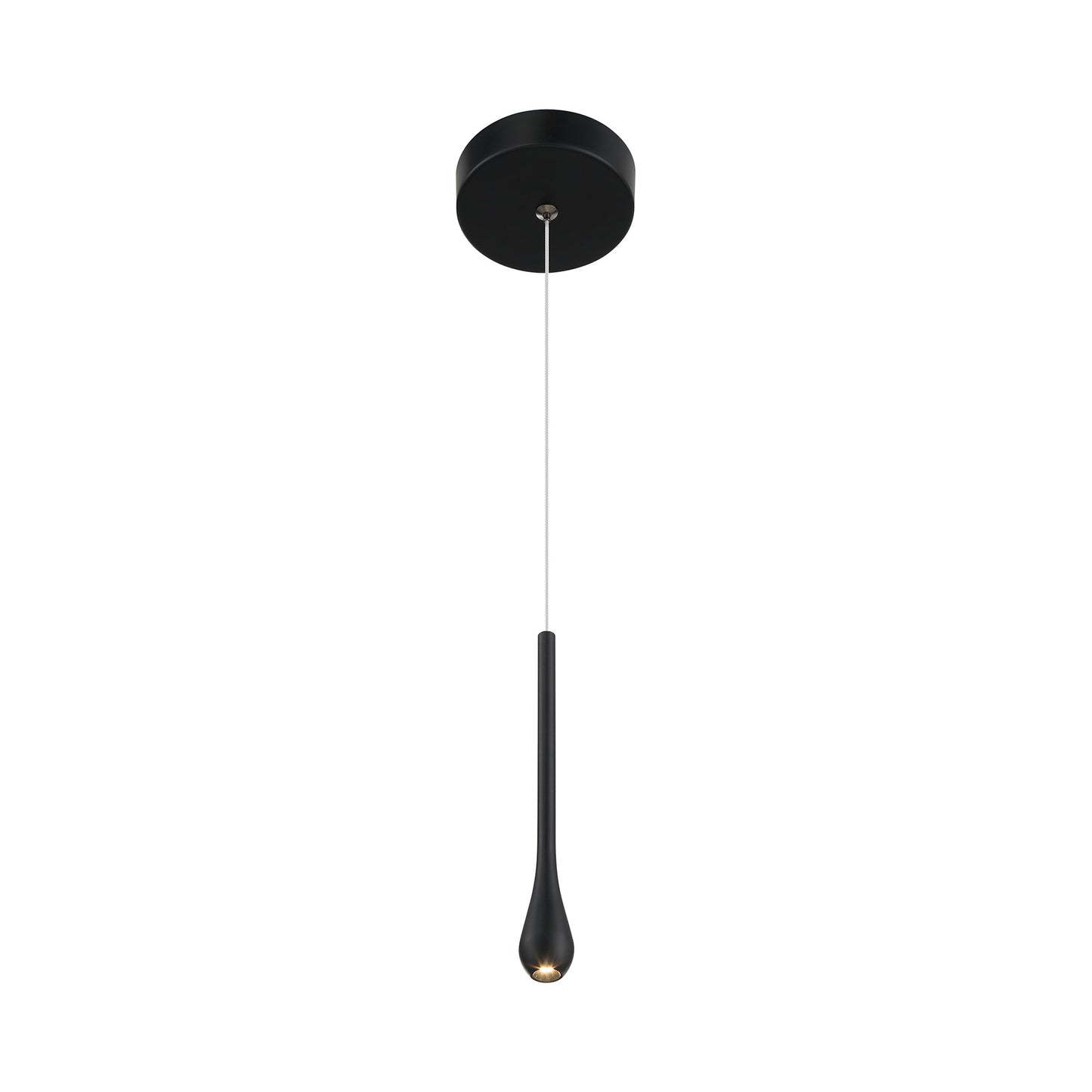 Pingo LED Pendant Light in Coal Black.