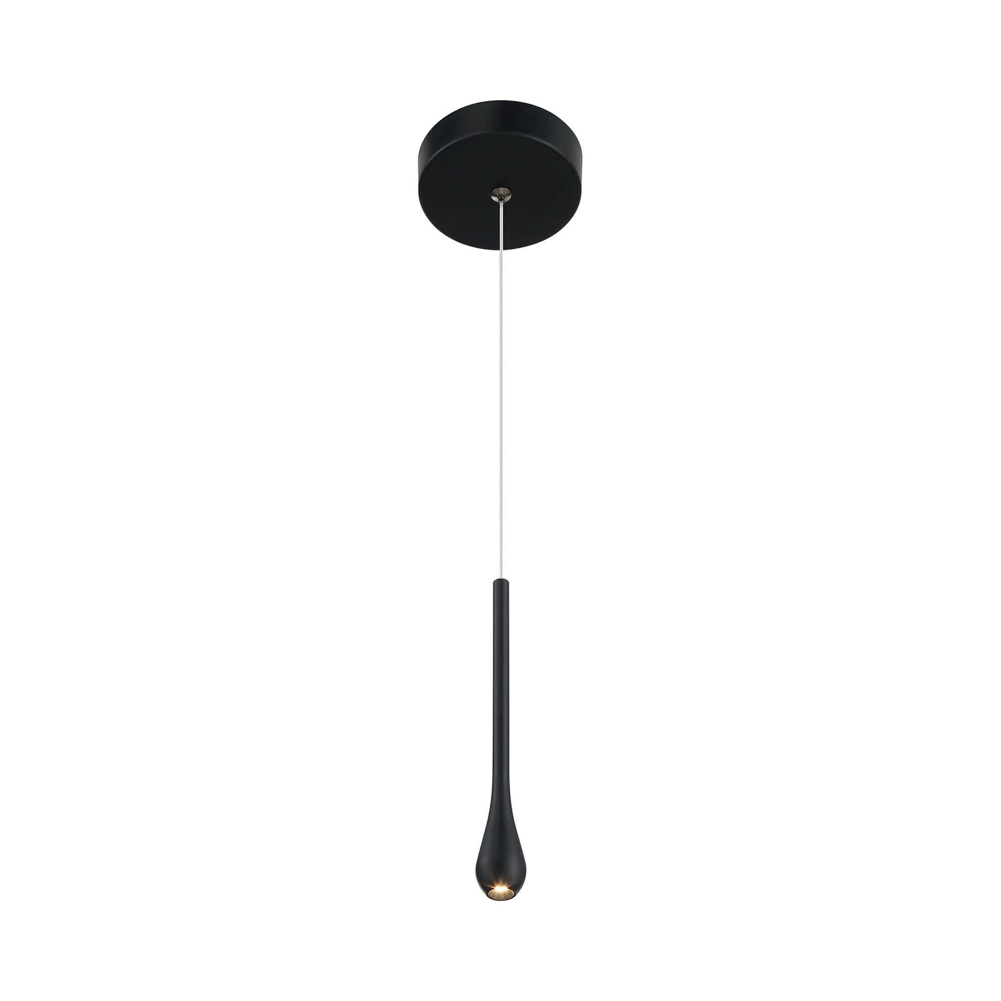 Pingo LED Pendant Light in Coal Black.