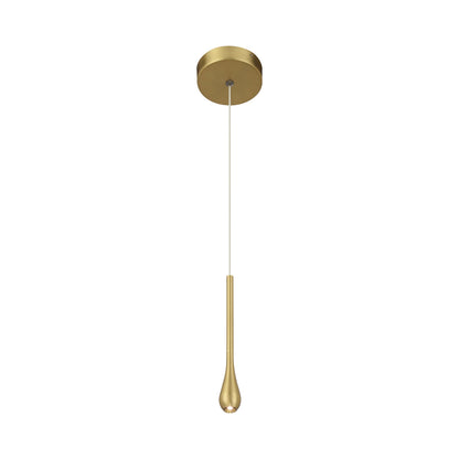 Pingo LED Pendant Light in Soft Brass.